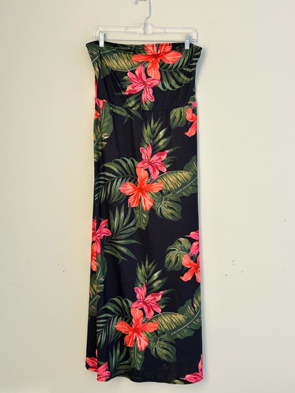 NWT PrettyGarden Strapless Floral Maxi Dress Size L